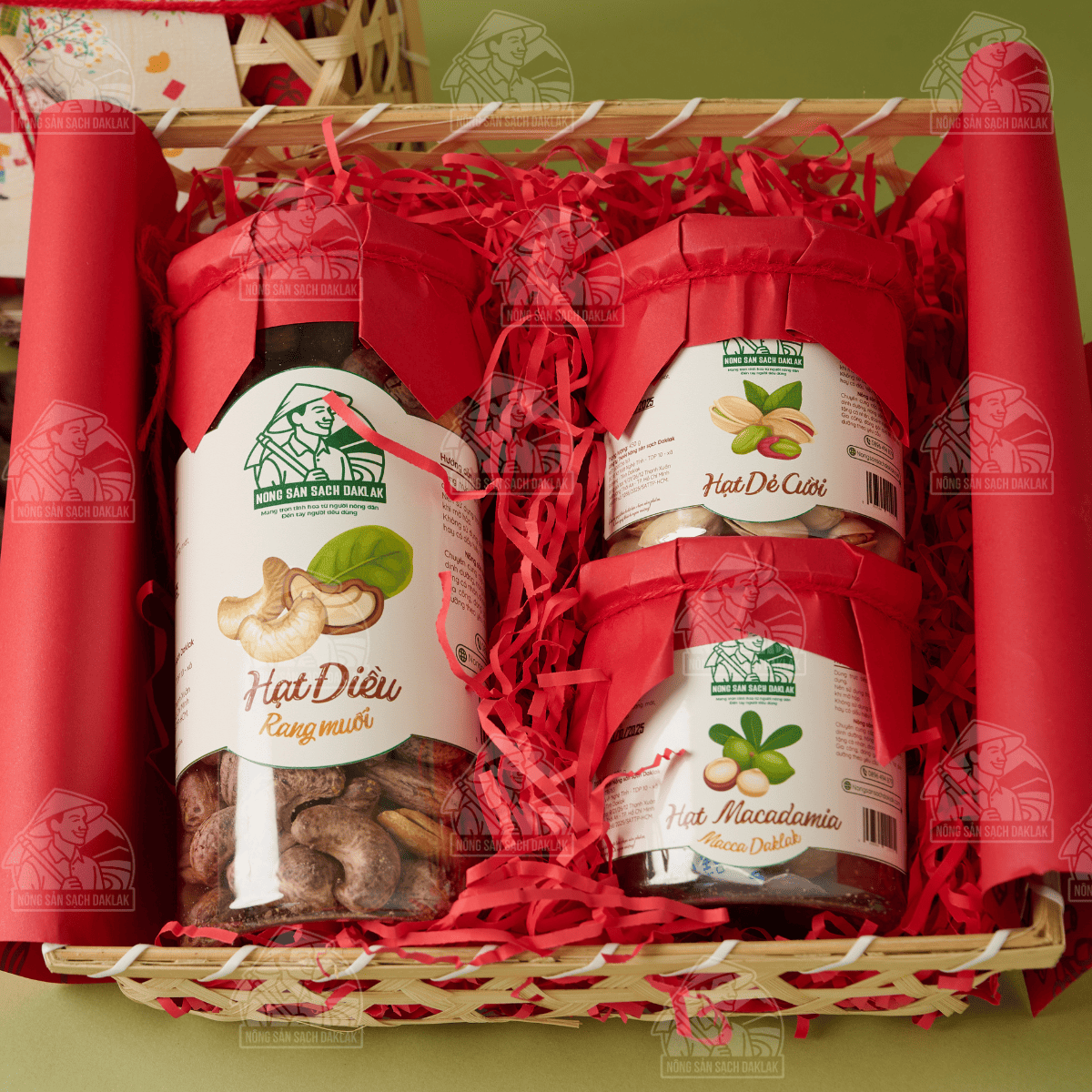  Hộp quà Tết Tinh Hoa | Quà Tết hạt dinh dưỡng dành tặng người thân, bạn bè, đối tác, khách hàng | Quà Tết 2026 