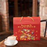  Hộp quà tết đỏ KHÔNG - Nông Sản Sạch Dak Lak 
