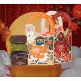  Bánh trung thu lẻ 150gram/c kèm hộp đựng 1 cái bánh trung thu hạt healthy chay dùng được 