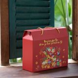  Hộp quà tết đỏ KHÔNG - Nông Sản Sạch Dak Lak 