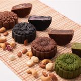  Set bánh trung thu Song Hạc 4 bánh trung thu healthy kèm trà - ăn chay dùng được 