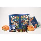  Set bánh trung thu Song Hạc 4 bánh trung thu healthy kèm trà - ăn chay dùng được 