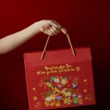  Hộp quà tết đỏ KHÔNG - Nông Sản Sạch Dak Lak 