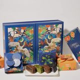  Set bánh trung thu Song Hạc 4 bánh trung thu healthy kèm trà - ăn chay dùng được 