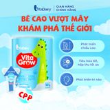  [COMBO 2 LON] Sữa bột VitaGrow cải tiến 3+ cho trẻ trên 3 tuỏi - Bổ sung năng lượng, giúp phát triển chiều cao - Lon 900g 