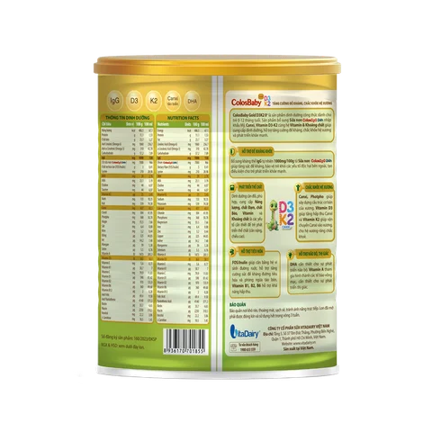  [COMBO 3 LON] SPDD công thức Colosbaby Gold D3K2 0+ 800g 