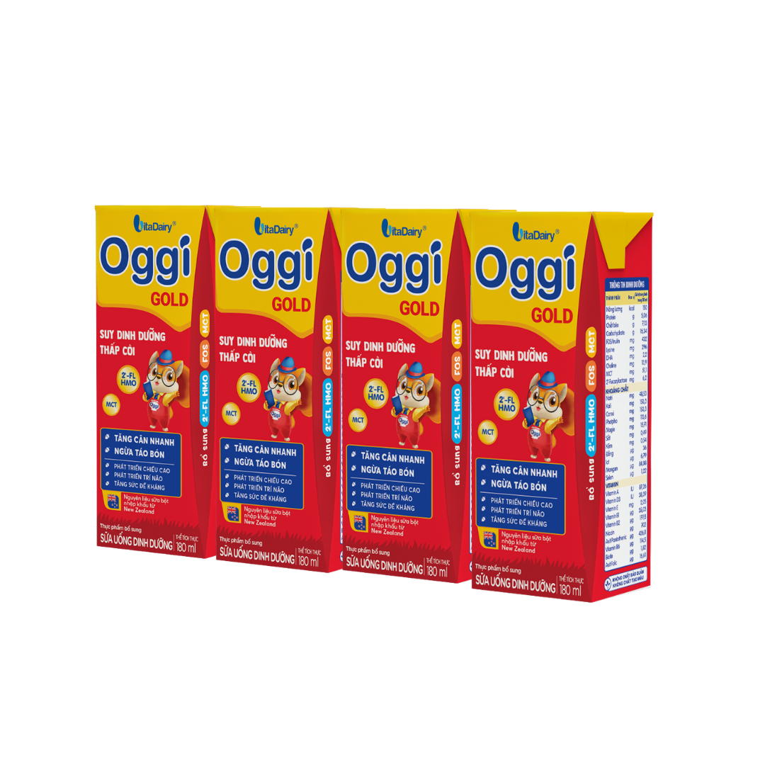 [QUÀ TẶNG KHÔNG BÁN] Lốc SUDD Oggi Gold 180ml (bao bì cũ) 