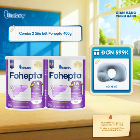  [COMBO 2 LON] Thực phẩm dinh dưỡng y học Fohepta 400g 