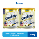  Combo 2 Sữa bột Calosure Gold ít đường 400g- VitaDairy 