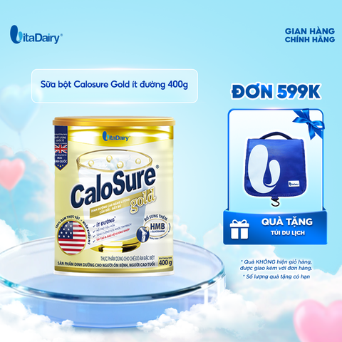  Sữa bột Calosure Gold Ít Đường 400g 