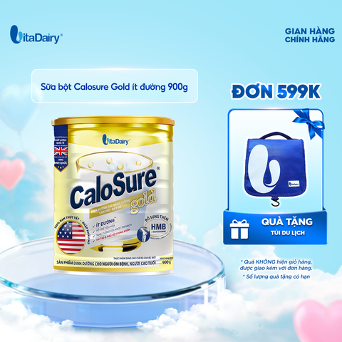  Sữa bột Calosure Gold Ít Đường 900g 