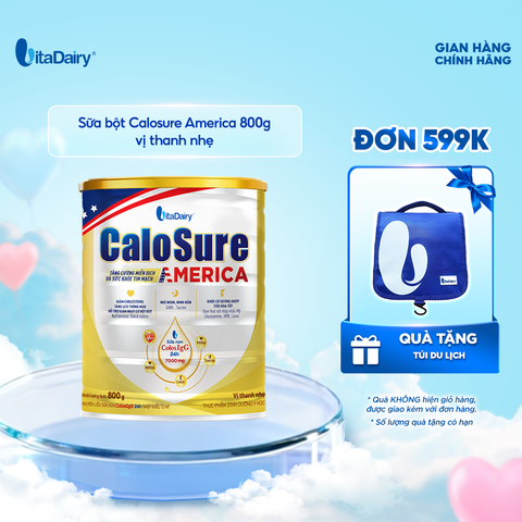  Sữa bột CaloSure America vị thanh nhẹ 800g 