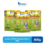  Combo 3 Sữa bột Colobaby Bio Gold 2+ 800g có chứa sữa non hỗ trợ cải thiện hệ tiêu hóa khỏe mạnh - VitaDairy 