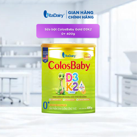  SPDD công thức Colosbaby Gold D3K2 0+ 400g 