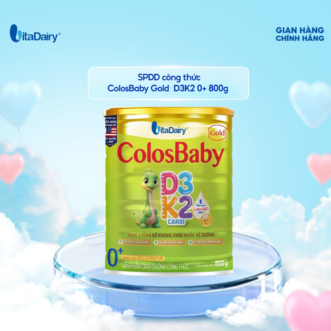  SPDD công thức Colosbaby Gold D3K2 0+ 800g 