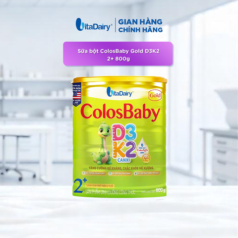  Sữa bột Colosbaby Gold D3K2 2+ 800g 