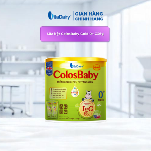  Sữa bột ColosBaby Gold 0+ 336g - Dạng Gói Tiện Lợi 