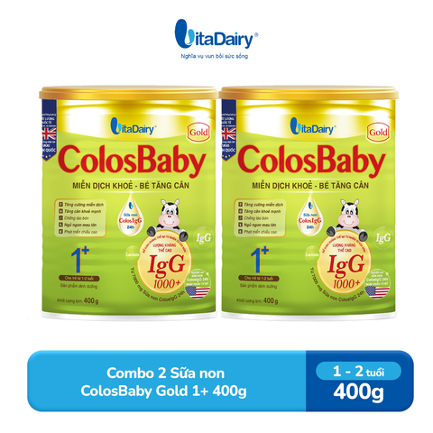  Combo 2 SPDD công thức Colosbaby Gold 1+ 400g 