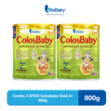  Combo 2 Sữa bột Colosbaby Gold 2+ 800g - VitaDairy 