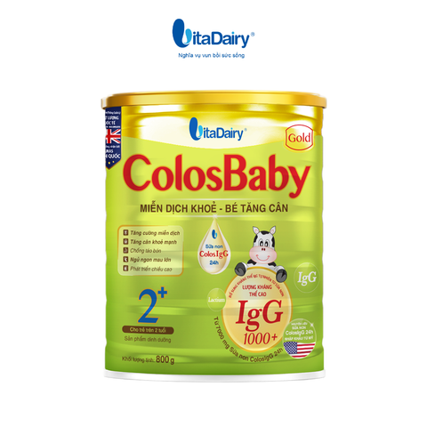  Combo 2 Sữa bột Colosbaby Gold 2+ 800g - VitaDairy 