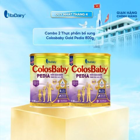  [COMBO 2 LON] Thực phẩm dùng cho chế độ ăn đặc biệt Colosbaby Gold Pedia 800g 