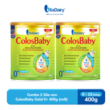  Combo 2 SPDD công thức ColosBaby Gold 0+ 400g (Cải tiến) - VitaDairy 