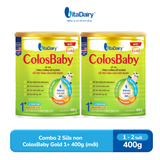  Combo 2 SPDD công thức ColosBaby Gold 1+ 400g (Cải tiến) - VitaDairy 