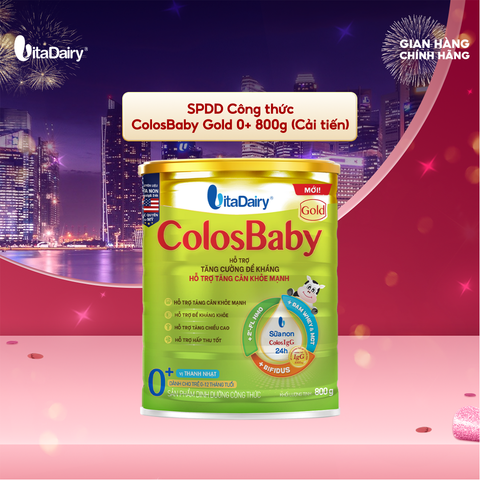  SPDD công thức ColosBaby Gold 0+ 800g - (Cải tiến) 