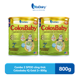  Combo 2 Sữa bột công thức Colosbaby IQ Gold 2+ 800g - VitaDairy 