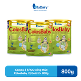  Combo 3 SPDD công thức Colosbaby IQ Gold 2+ 800g - VitaDairy 