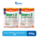 Combo 2 Sữa bột Nepro 2 900g phù hợp với người cần lưu ý đến chức năng thận - VitaDairy 