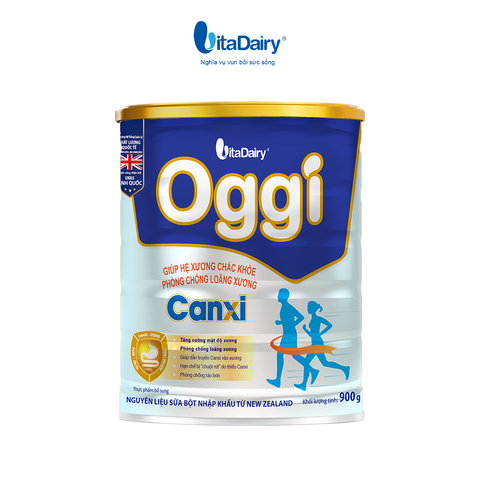  Combo 2 Sữa bột OGGI Canxi 900g, bổ sung dưỡng chất cho hệ xương vững vàng - VitaDairy 