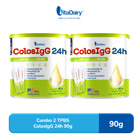 [COMBO 2 LON] Thực phẩm bổ sung ColosIgG 24h 90g - VitaDairy 