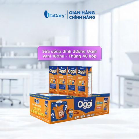  Sữa uống dinh dưỡng Oggi Phát triển toàn diện 180ml - Thùng 48 hộp 
