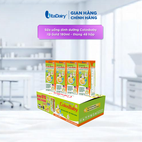  Sữa Bột Pha Sẵn ColosBaby IQ Gold 180ml - Thùng 48 Hộp 