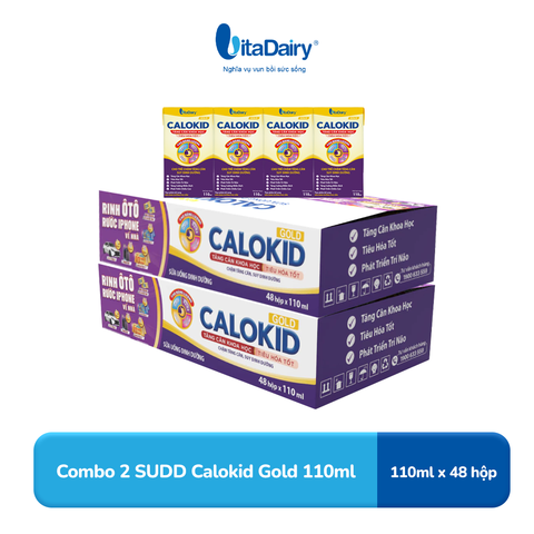  Combo 2 Sữa uống dinh dưỡng Calokid Gold 110ml - VitaDairy 