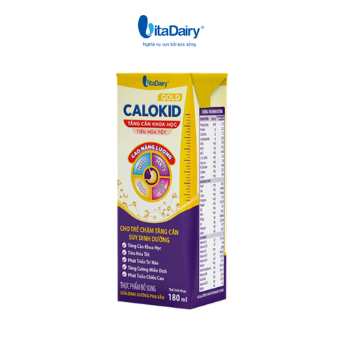  Combo 2 Sữa uống dinh dưỡng Calokid Gold 180ml - VitaDairy 
