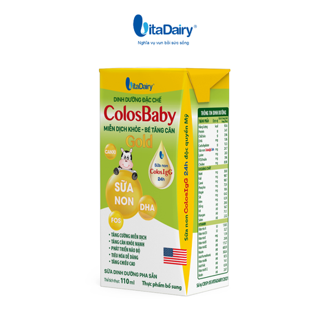  Combo 2 Sữa uống dinh dưỡng Colosbaby Gold 110ml - VitaDairy 