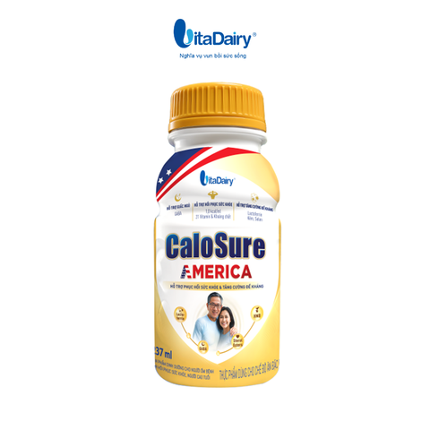  Combo 2 Sữa bột pha sẵn Calosure America thùng 24 chai 237ml - VitaDairy 