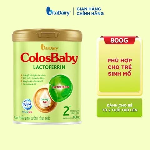  [COMBO 3 LON] Sữa bột công thức ColosBaby Lactoferrin 2+ – Lon 800G 