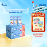  Combo 2 Thùng sữa tươi tiệt trùng Moozi ít đường 180ml - Thùng 24 hộp 