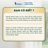  Sữa bột Nepro 2 Gold - Phù hợp cho người bệnh suy thận có lọc máu ngoài - Lon 400g 