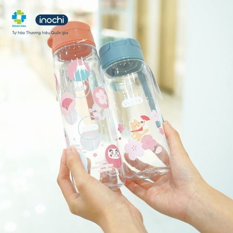  [QUÀ TẶNG KHÔNG BÁN] Bình nước Kita Fami 500ml thân trắng trong - màu ngẫu nhiên 