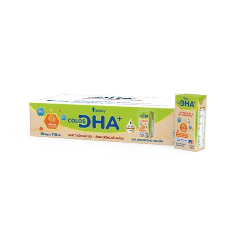  [ QUÀ TẶNG KHÔNG BÁN] Lốc sữa uống dinh dưỡng Colos DHA+ 110ml 