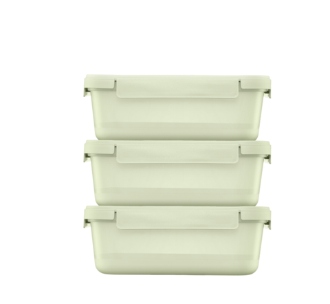  [QUÀ TẶNG KHÔNG BÁN] Bộ 3 hộp thực phẩm nắp gài Hokkaido 500 ml 