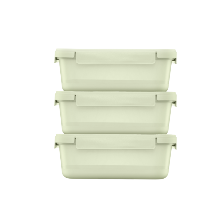  [QUÀ TẶNG KHÔNG BÁN] Bộ 3 hộp thực phẩm nắp gài Hokkaido 500 ml 