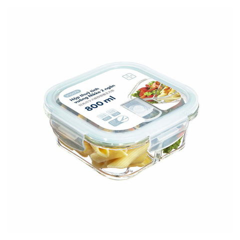  [QUÀ TẶNG KHÔNG BÁN] Hộp thuỷ tinh vuông Nikko - 800ml 