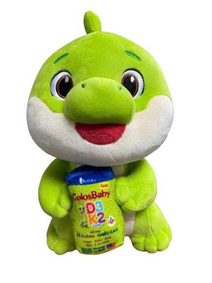  [QUÀ TẶNG KHÔNG BÁN] Gấu bông khủng long ôm hộp sữa đáng yêu 