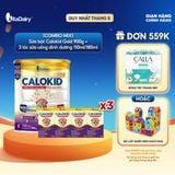  [COMBO MIX] Sữa bột Calokid Gold 1+ 900g + 3 Lốc 110ml - Dùng cho chế độ ăn đặc biệt - Giúp bé bổ sung dinh dưỡng, hỗ trợ tăng cân hiệu quả 