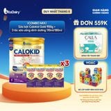  [COMBO MIX] Sữa bột Calokid Gold 1+ 900g + 3 Lốc 180ml - Dùng cho chế độ ăn đặc biệt - Giúp bé bổ sung dinh dưỡng, hỗ trợ tăng cân hiệu quả 
